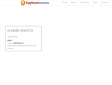 Tablet Screenshot of eggheadventures.com
